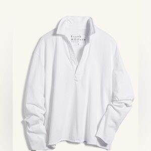 Frank and Eileen Patrick popover Henley size small - white